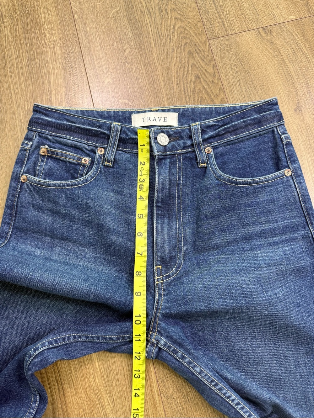Trave Joan Wide Leg Jean In Wonderwall Size 27 Revolve Made In California - Picture 11 of 12